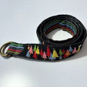 L.L. Bean Multicolor Tree Pattern Belt